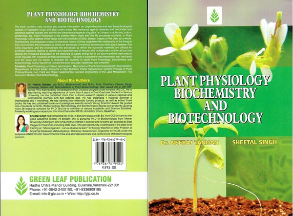 Plant Physiology, Biochemistry and Biotechnology